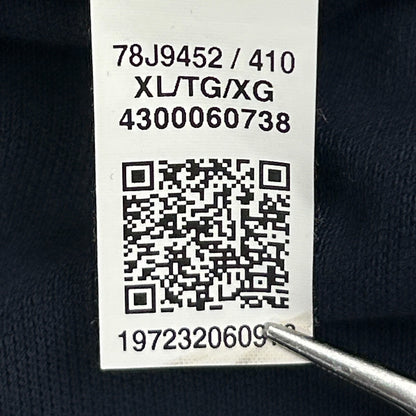 Tommy Hilfiger Polo Shirt Blue Colorblock Embroidered Short Sleeve XL X-Large - Neon Vintage