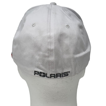 Polaris Off Road ATV Motorsports Fitted Hat White 6 Six Panel Baseball Cap L-XL