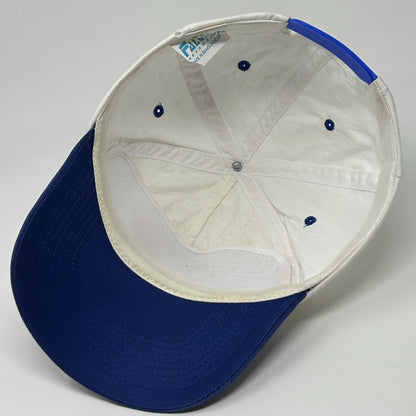 Vintage 90s American Mobile Concrete Hat Baseball Cap 5 Panel Snapback White