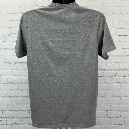Las Vegas Raiders Embroidered Logo T Shirt M Medium Gray Short Sleeve 47 Brand