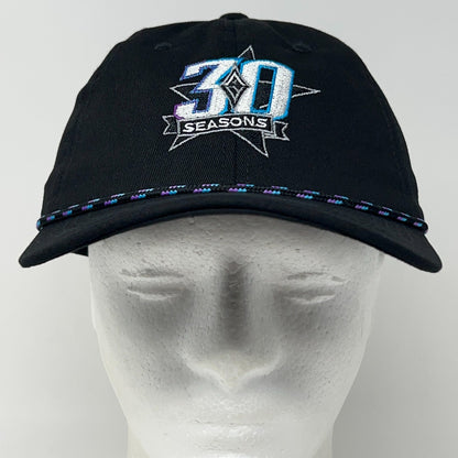 Las Vegas Aces WNBA 30 Seasons Dad Hat Black Rope Cord Strapback Baseball Cap