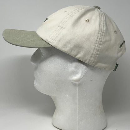 NYON New York Or Nowhere Hat Baseball Cap Dad Strapback Cream Green Embroidered