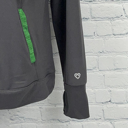 Oregon Ducks Pullover Womens L Large Colosseum Long Sleeve Thumb Holes 1/4 Zip