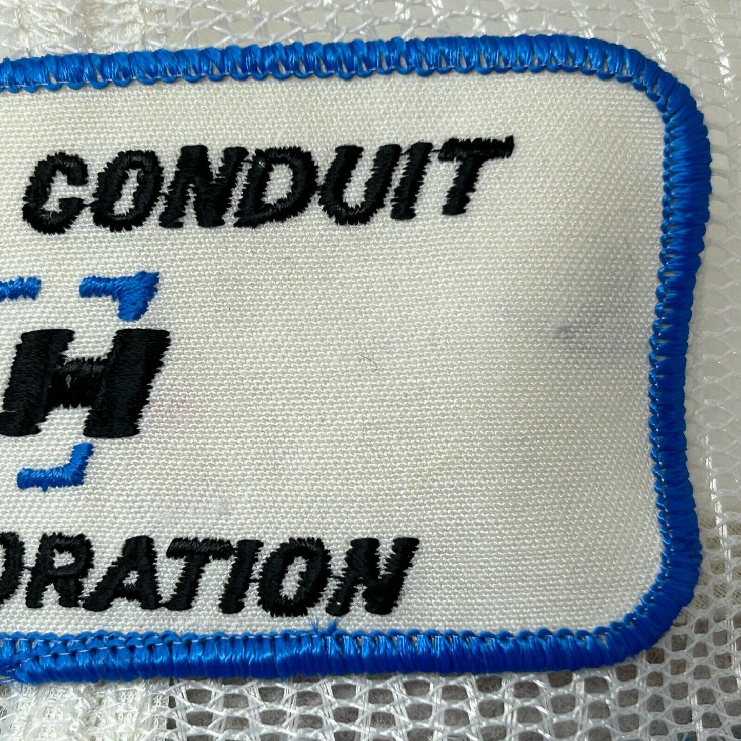 Hydro Conduit Corporation Vintage 90s Trucker Hat White Full Mesh Baseball Cap