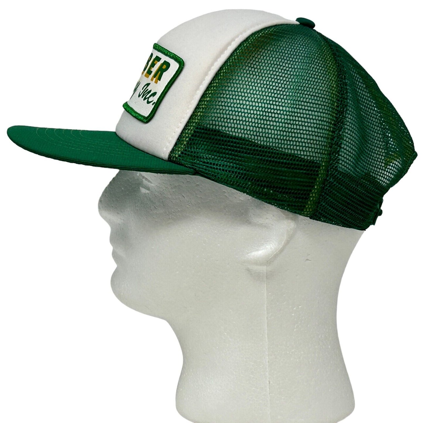Harbor Company Inc Trucker Hat Vintage 80s Green Mesh Snapback Baseball Cap