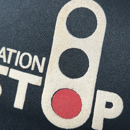 Vintage 80s Operation STOP Burlington Northern Railroad Trucker Hat Cap Snapback