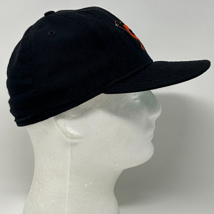 Vintage 90s Baltimore Orioles Hat Baseball Cap New Era USA Black Fitted 7 1/4