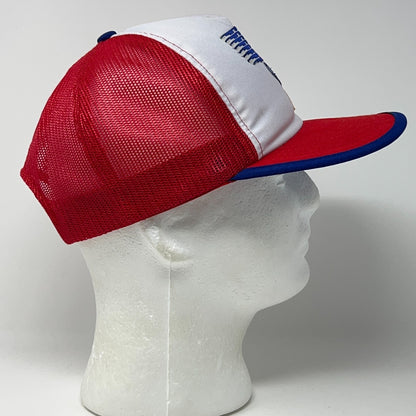 Vintage 80s USA Olympics McDonalds Trucker Hat Baseball Cap Mesh Snapback Red