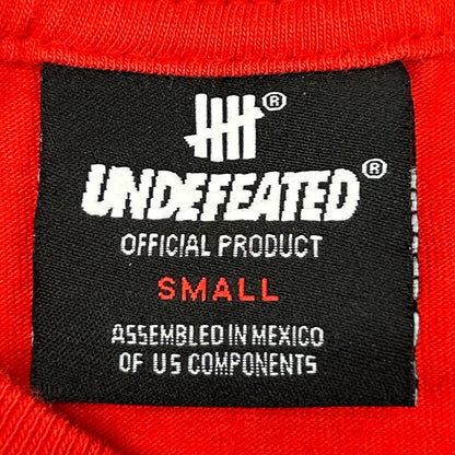 Undefeated 5 Strikes Logo T Shirt Red UNDFTD Streetwear Graphic Tee Mens S Small