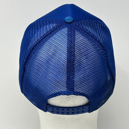 Vintage Top Gun Movie Trucker Hat Cap Blue 80s USN Film Foam Front Mesh Snapback