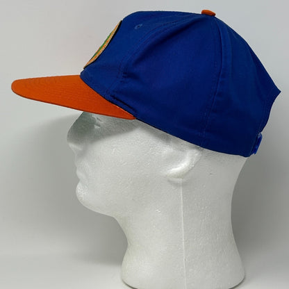 Vintage 90s California Farm Equipment Expo Hat Baseball Cap Farmer Snapback Blue
