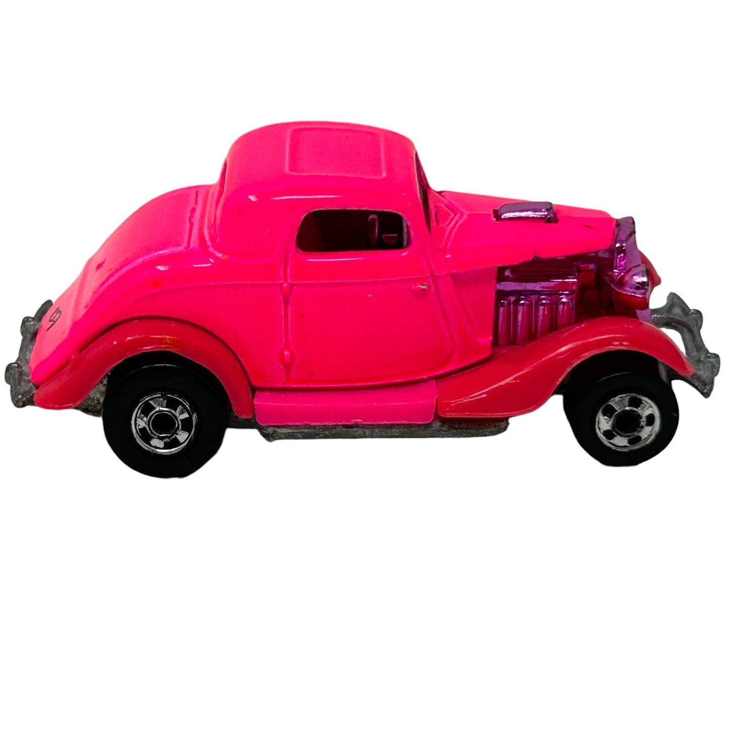 3-Window 1934 Ford Coupe Hot Wheels Collectible Diecast Car Pink Vintage 1996