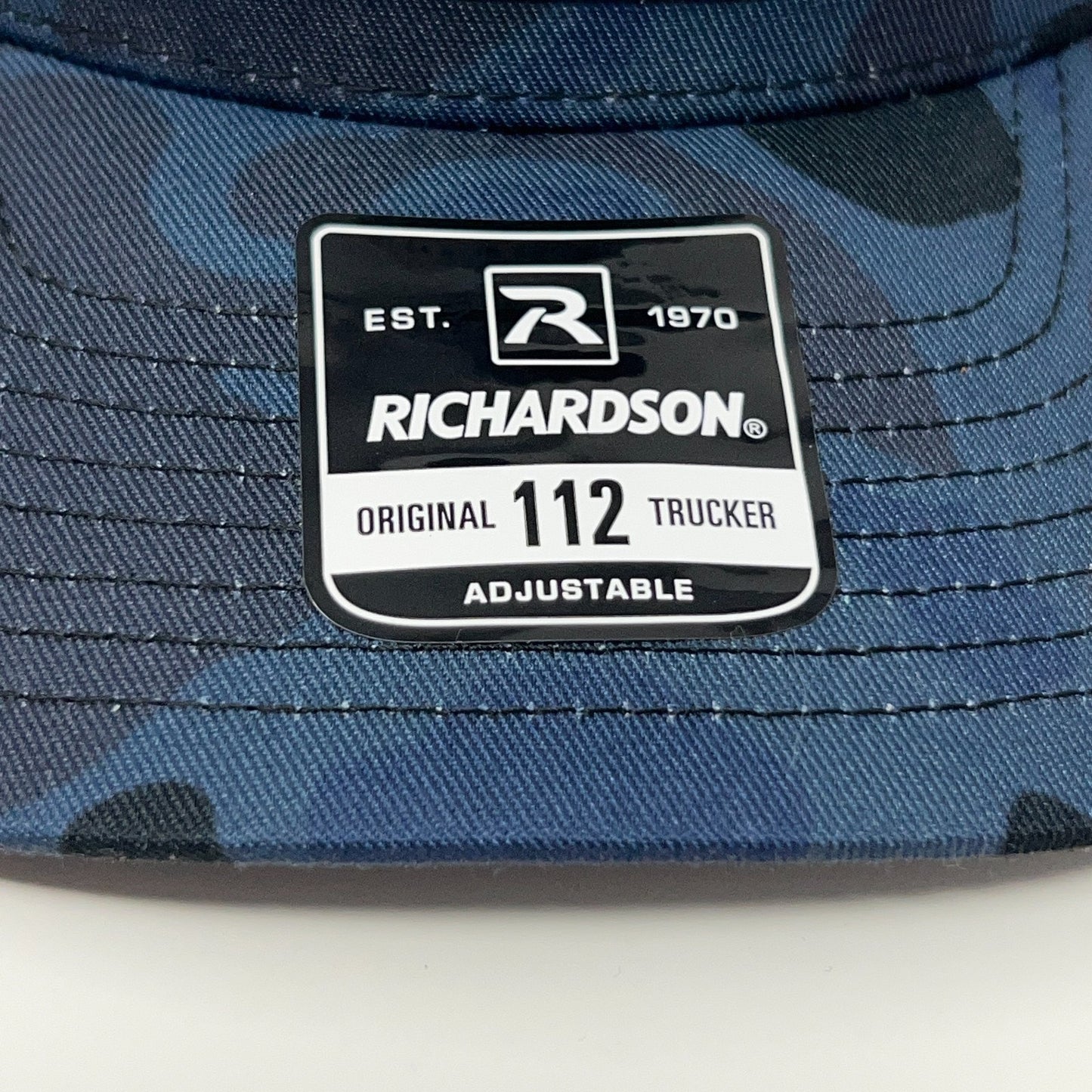 Chevron Trucker Hat Baseball Cap Mesh Snapback Blue Camo Camouflage Gas Stations