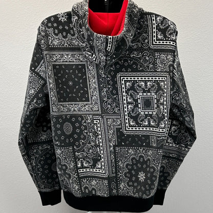 Scarface x Shoe Palace Bandana Hoodie Hooded Sweatshirt Logo Black Mens L Large