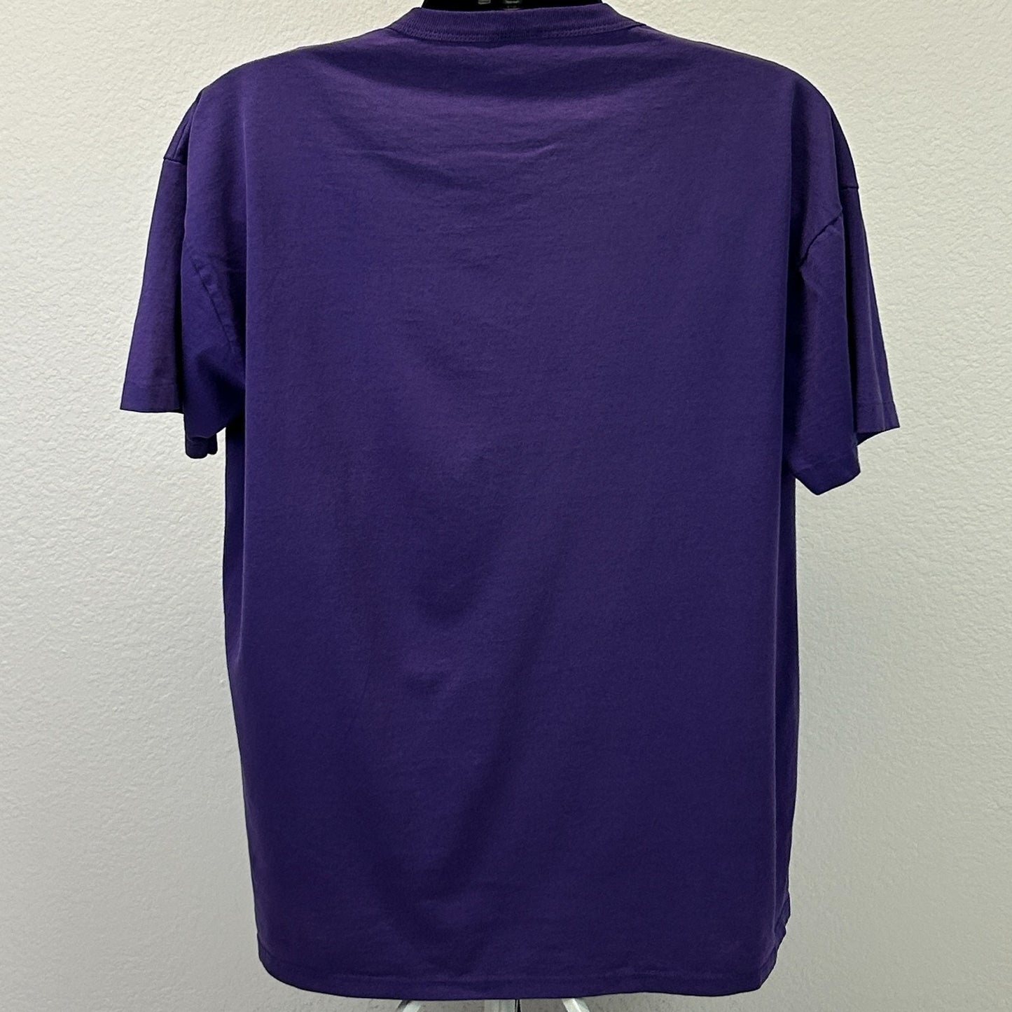 Vintage 90s Three Rivers Baseball T Shirt Short Sleeve USA Purple Tee XL X-Large