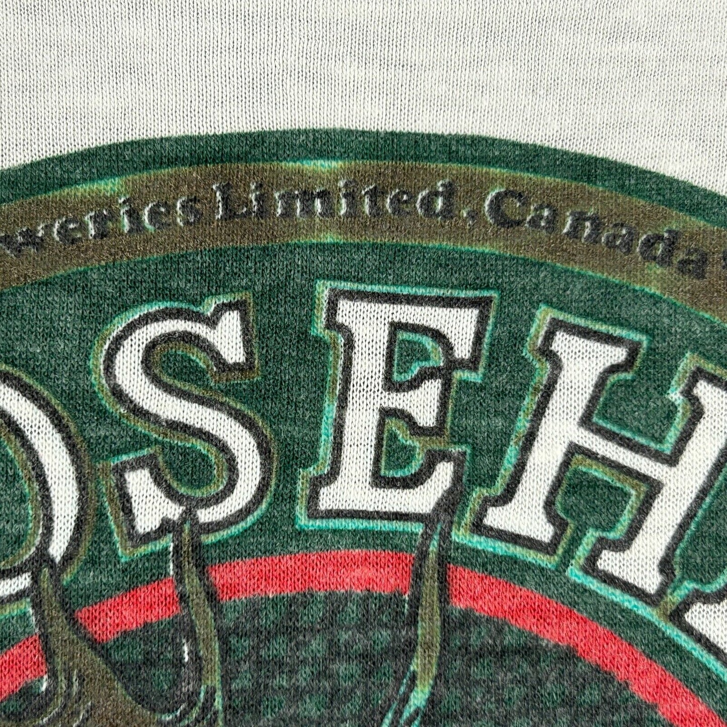 Moosehead Beer Brewery Vintage 80s T Shirt Medium Canadian Lager USA Mens White