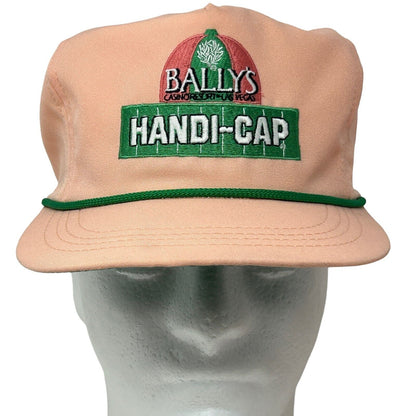 Ballys Casino Sportsbook Vintage 80s Hat Las Vegas Orange Strapback Baseball Cap