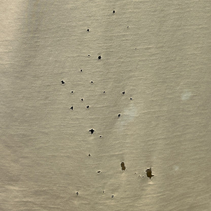 Distressed Polo Ralph Lauren T Shirt Mens M Medium Beige V Neck Short Sleeve Tee