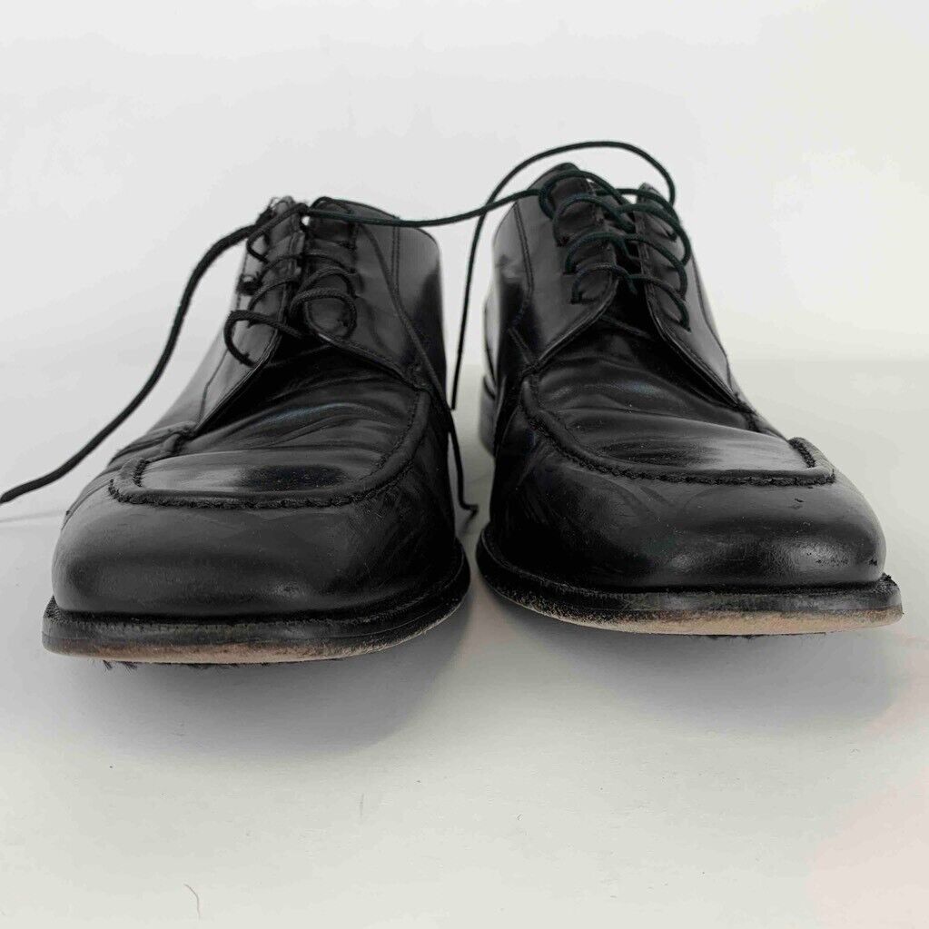 Cole Haan NikeAir Outsole Black Oxford Shoes C07671 Lace Up Apron Toe 10 M