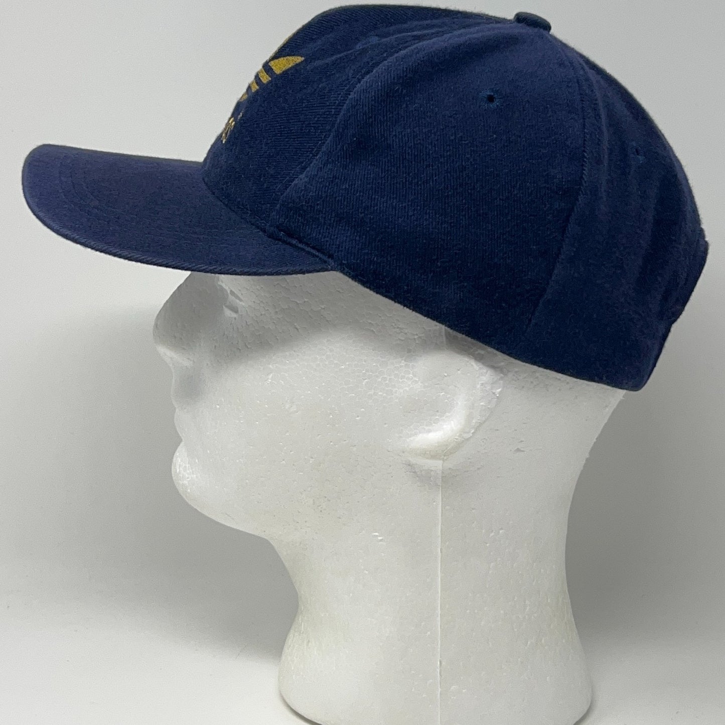Vintage 90s Adidas Trefoil Hat Baseball Cap Logo Blue 6 Panel Snapback