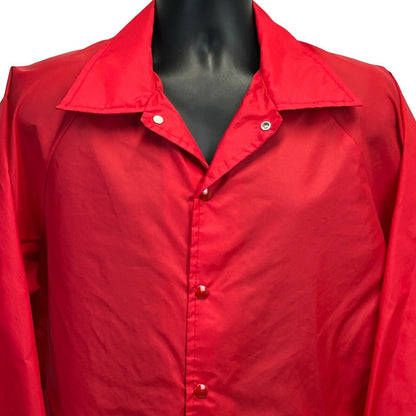 Chaqueta vintage de Salt Lake South Cottonwood Stake, cortavientos LDS grande para hombre, color rojo