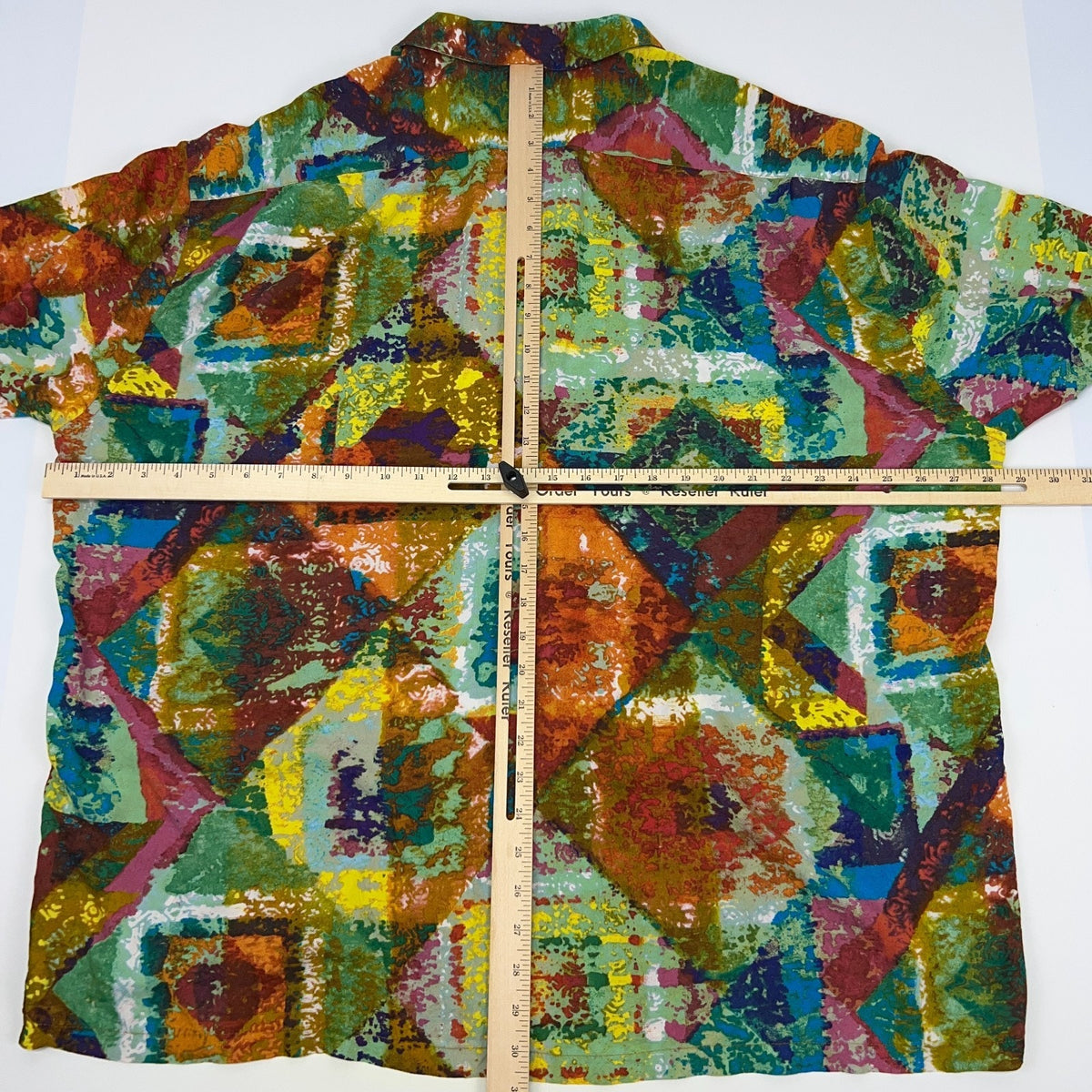 Jams World Diamond Road Shirt 2XL XXL Hawaiian Aloha Rayon Abstract Button Up