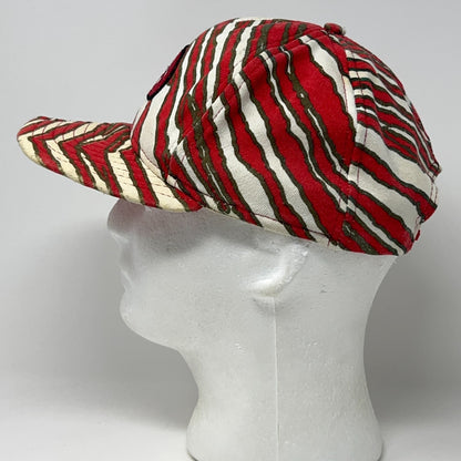 Vintage 90s Zubaz San Francisco SF 49ers Hat Baseball Cap Red Official Snapback