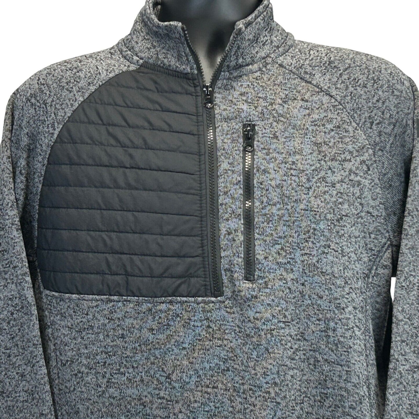 Chaqueta tipo suéter de tiro con cremallera 1/2 NRA, grande, para caza y cazador, para hombre, color gris