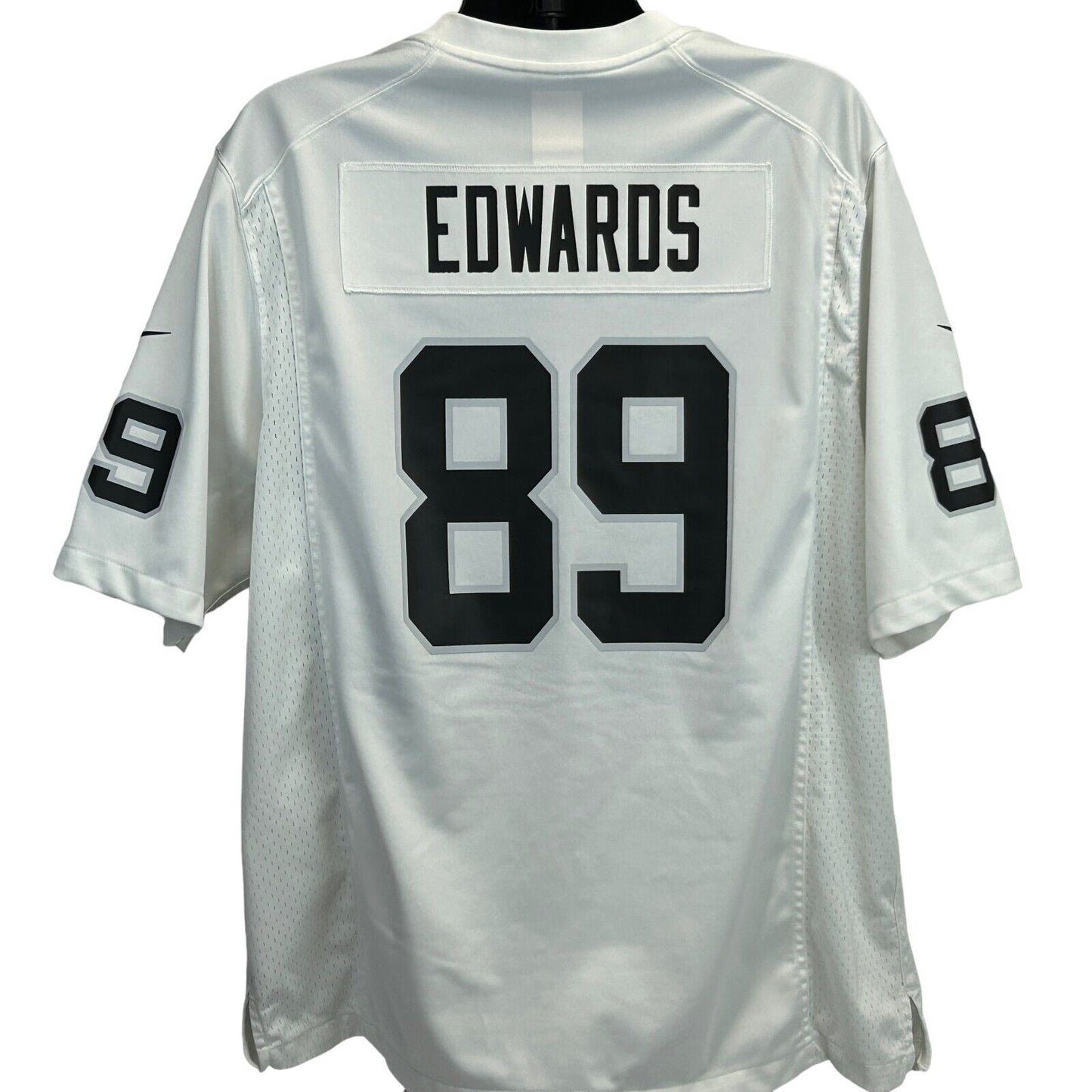 Camiseta de Bryan Edwards Las Vegas Raiders para hombre, talla 2XL, blanca, Nike, NFL, para uso en el campo