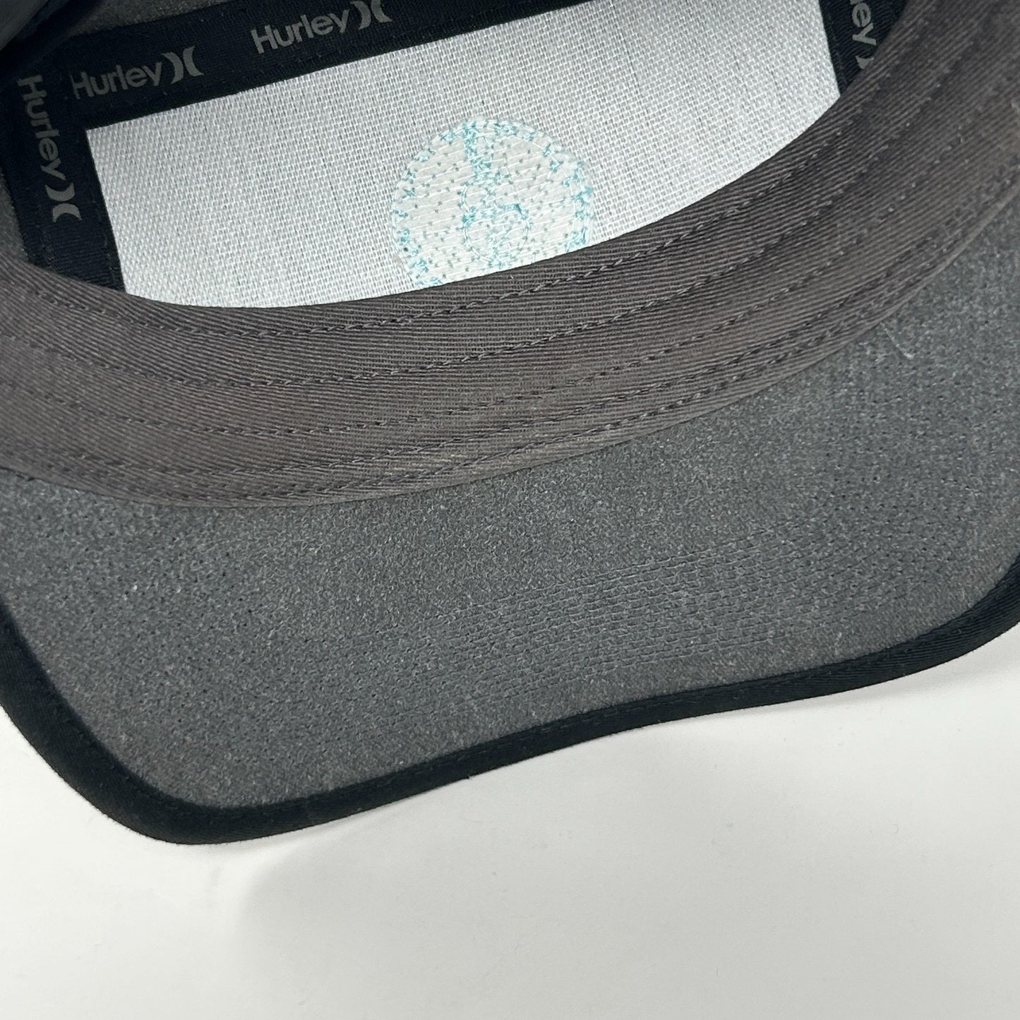 Hurley Stay Stoked Camp Hat Baseball Cap Surfer Surfing Strapback Gray 5 Panel - Neon Vintage