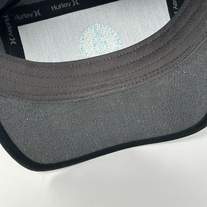Hurley Stay Stoked Camp Hat Baseball Cap Surfer Surfing Strapback Gray 5 Panel - Neon Vintage