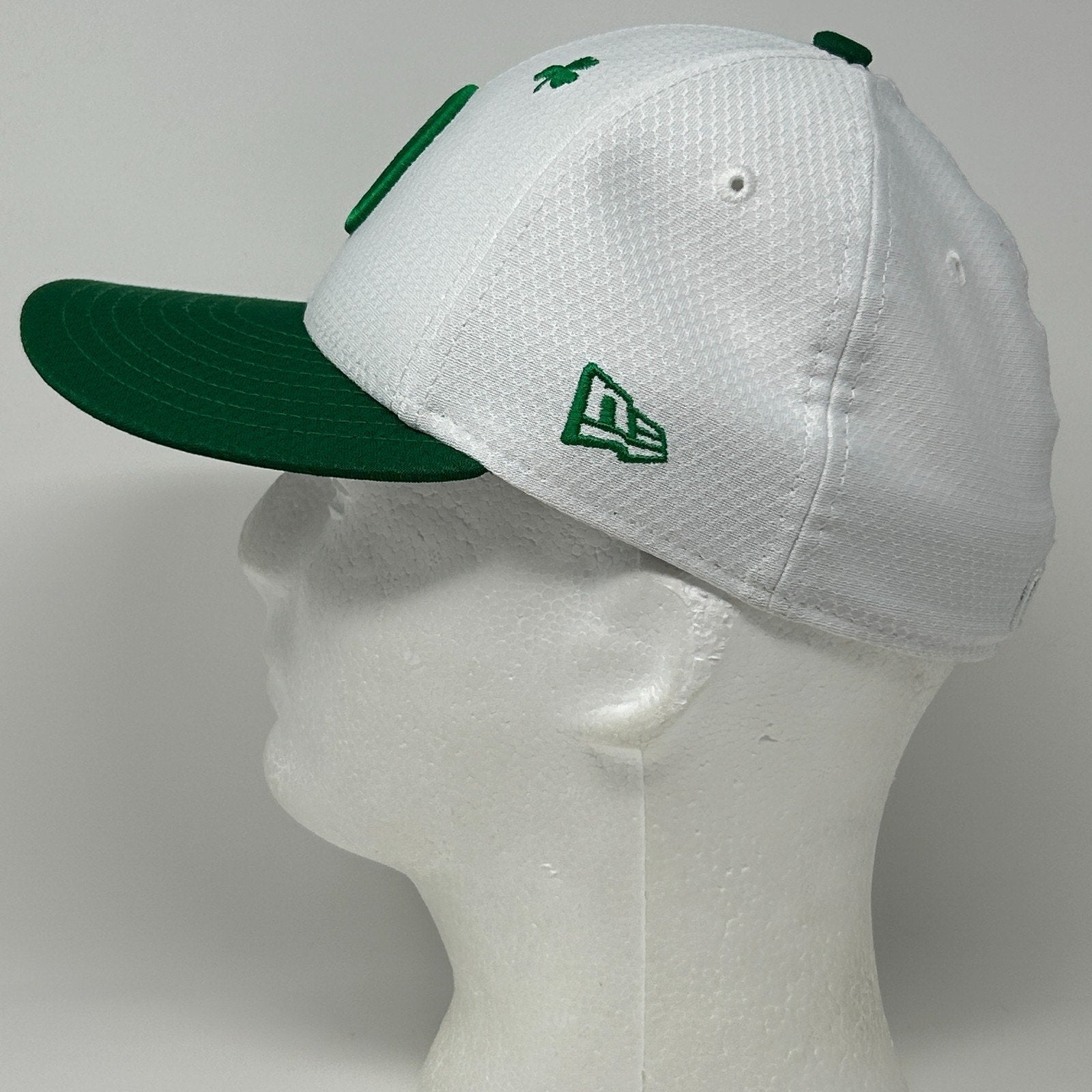 Los Angeles Dodgers St Patricks Day Hat Baseball Cap White New Era Fitted 6 7/8 - Neon Vintage