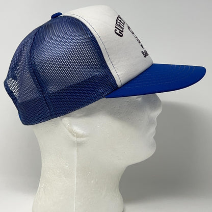 Vintage 80s Guffey Trucking Trucker Hat Baseball Cap Blue Missouri Snapback