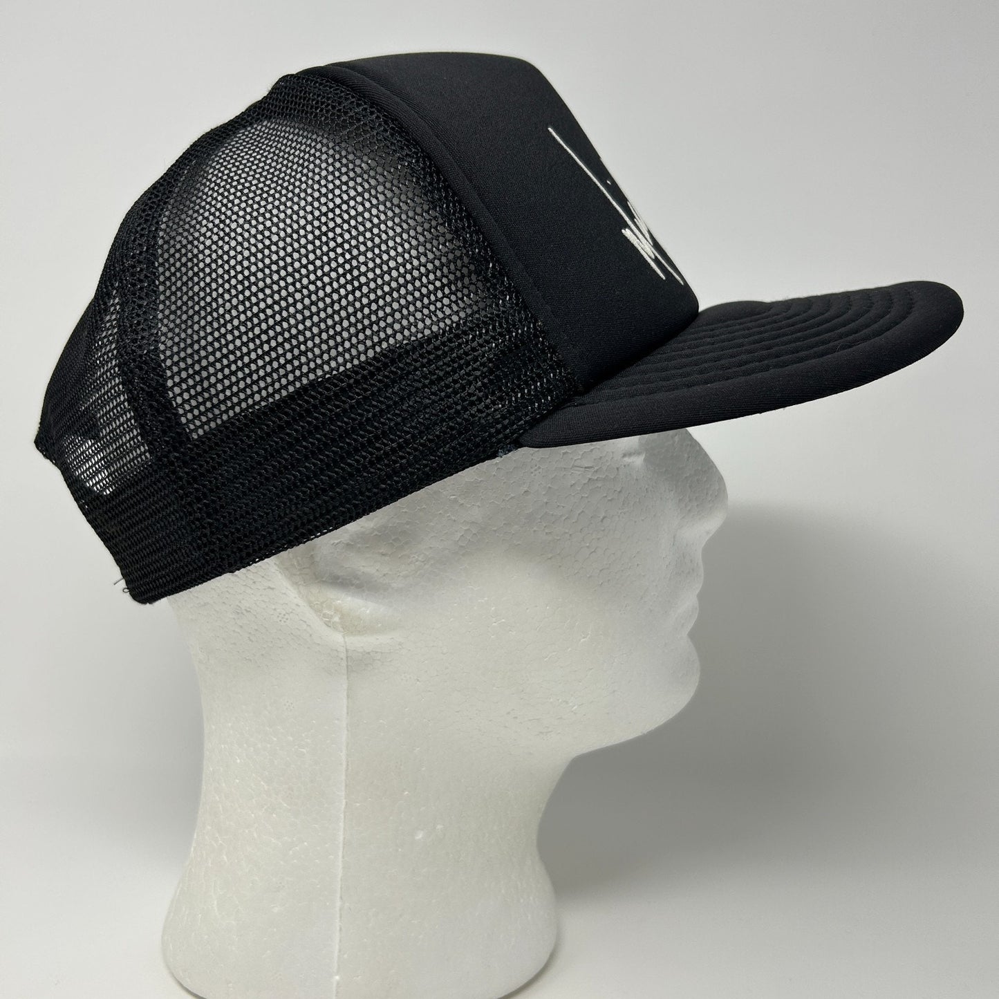 Vintage 80s Mickey Gilley Trucker Hat Baseball Cap Country Mesh Snapback Black