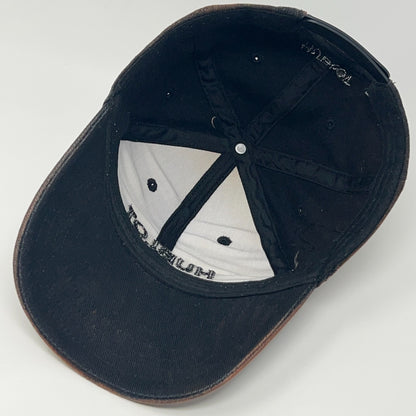Hublot Watch Hat Baseball Cap Wristwatch Logo 6 Panel Bleached Snapback Black
