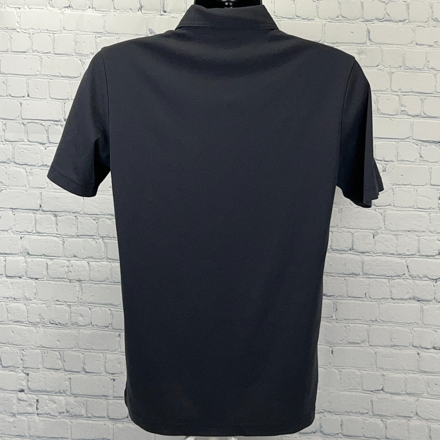 Travis Mathew Oceanside PENTA Polo Shirt Black Short Sleeve Mens M Medium