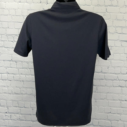 Travis Mathew Oceanside PENTA Polo Shirt Black Short Sleeve Mens M Medium
