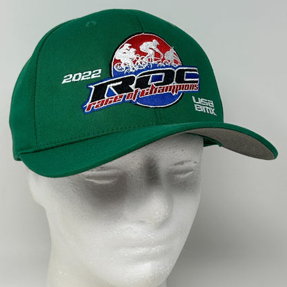 USA BMX Race of Champions 2022 Hat Baseball Cap Tulsa ROC Race Snapback Green