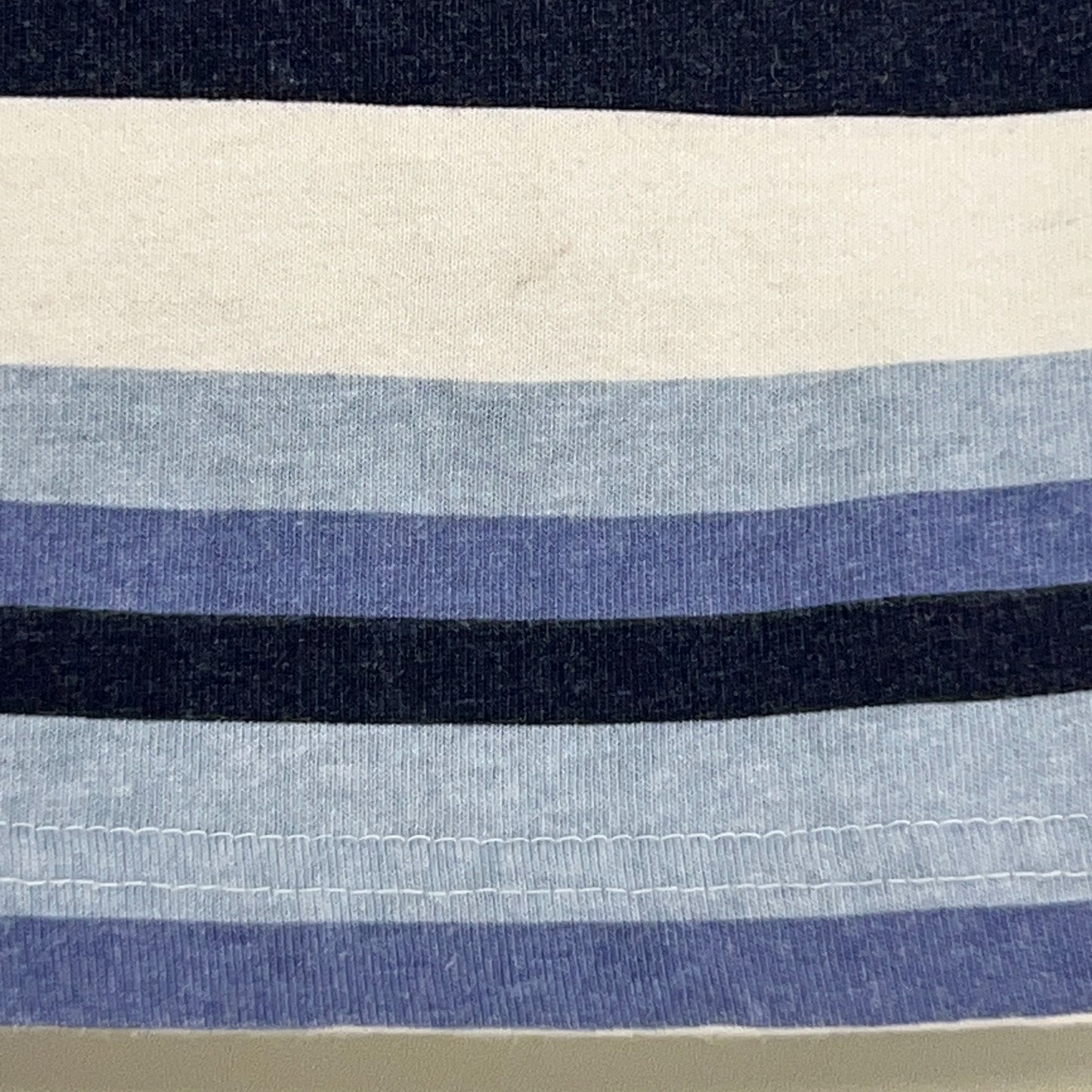 Vintage 90s UNIONBAY Striped Polo Shirt Long Sleeve Blue USA Womens M Medium