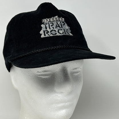 Vintage 90s Dresser Trap Rock Hat Baseball Cap Wisconsin Rope Strapback Black - Neon Vintage