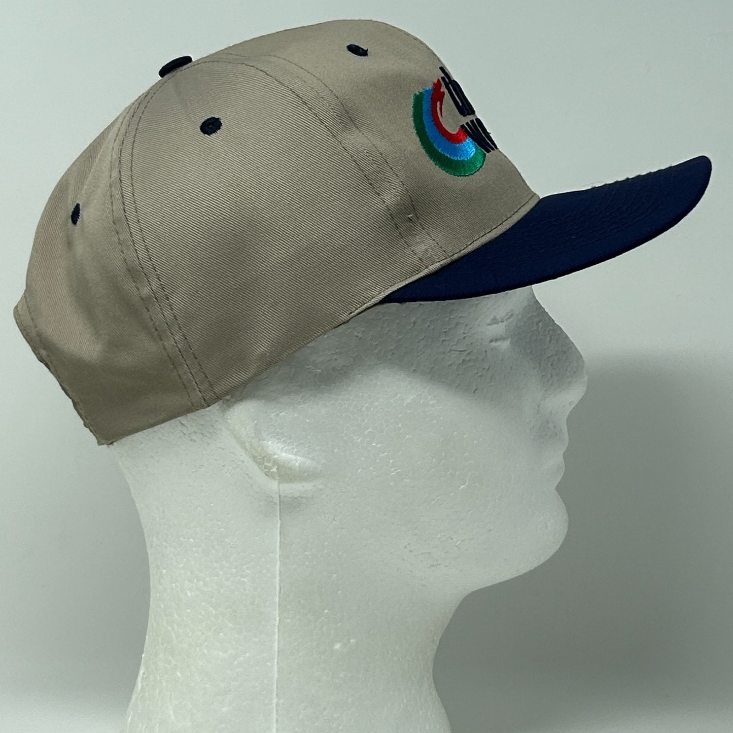 Vintage 90s The Works Hat Baseball Cap The Supreme Cap 6 Panel Snapback Beige