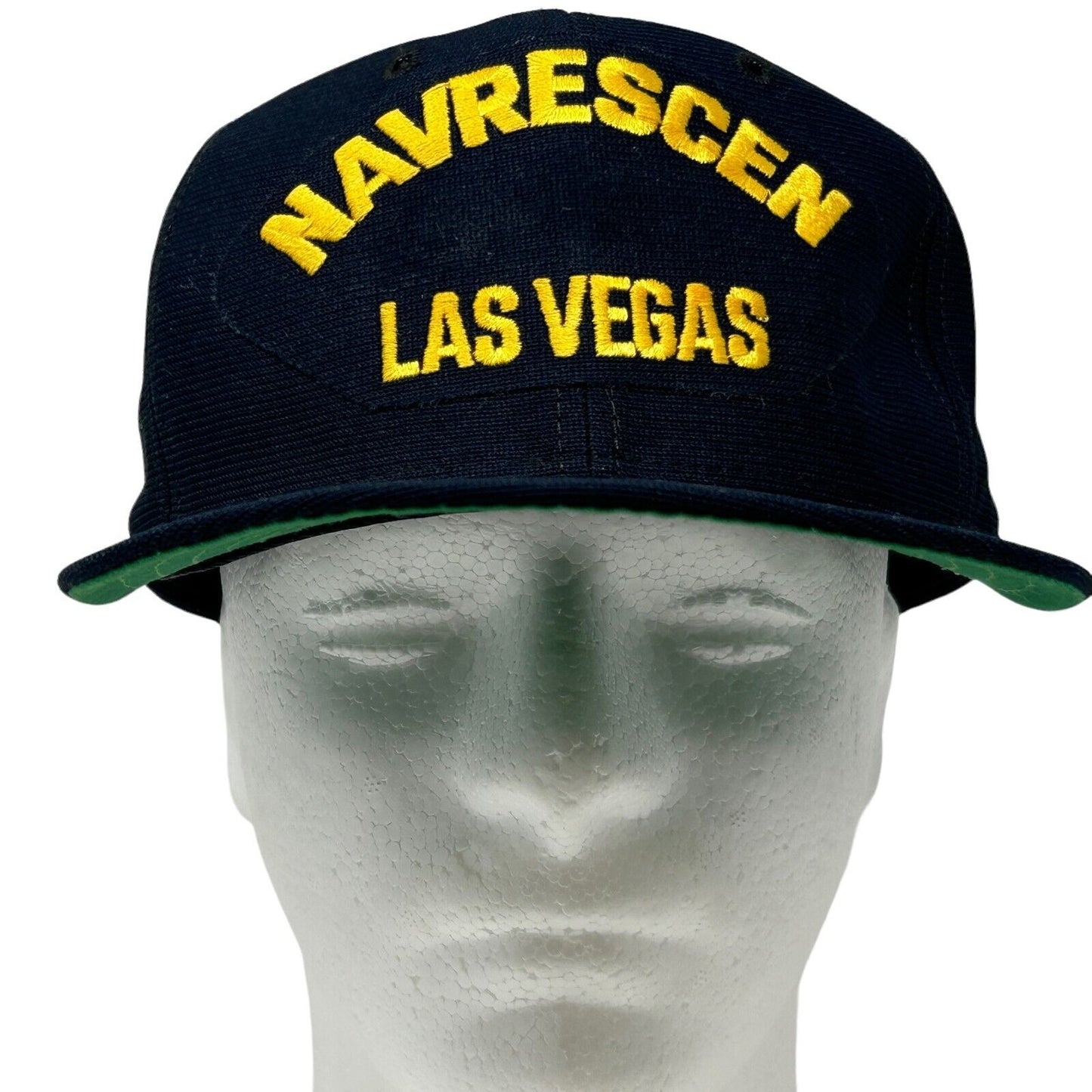 Vintage NAVRESCEN Baseball Hat Cap Las Vegas Naval Reserve Center Blue New Era