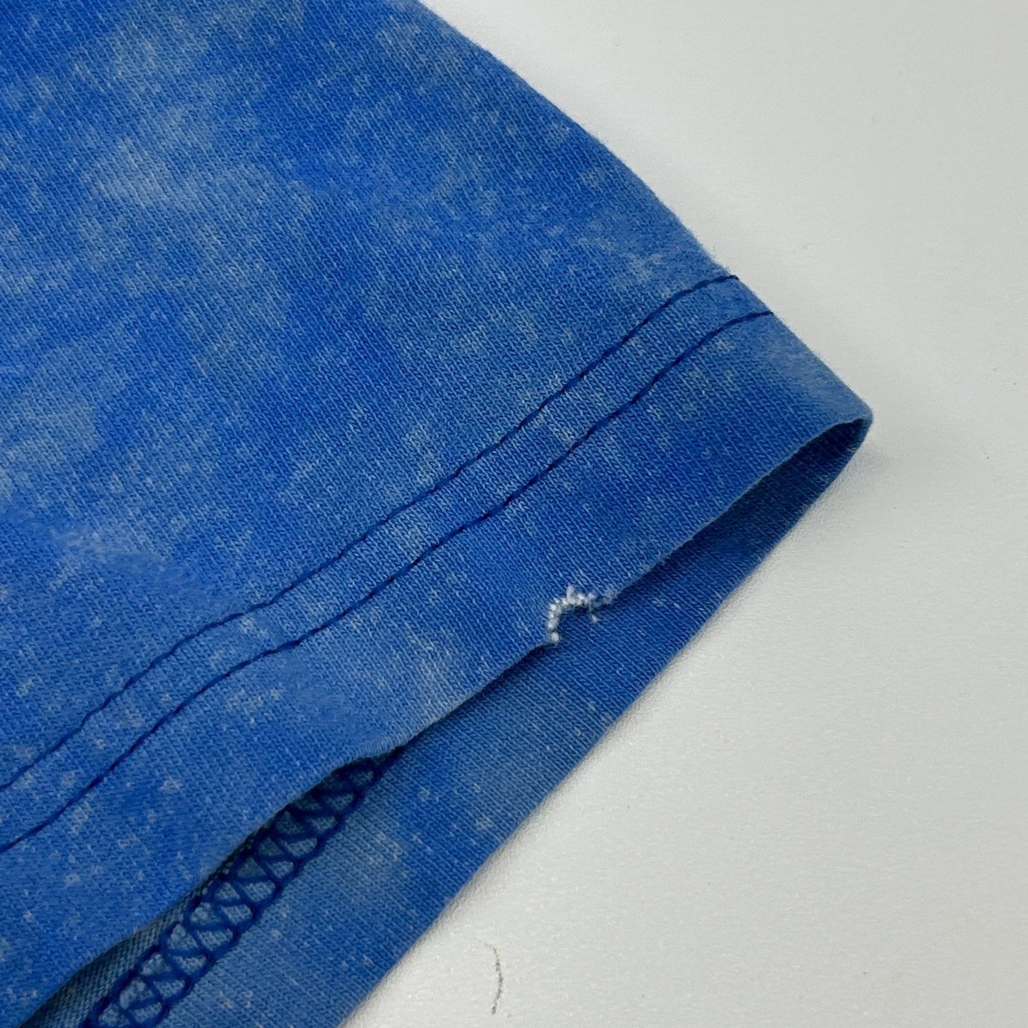 Vintage Y2Ks Polar Bears Alaska T Shirt Bleach Spotted Tie Dye Blue L Large