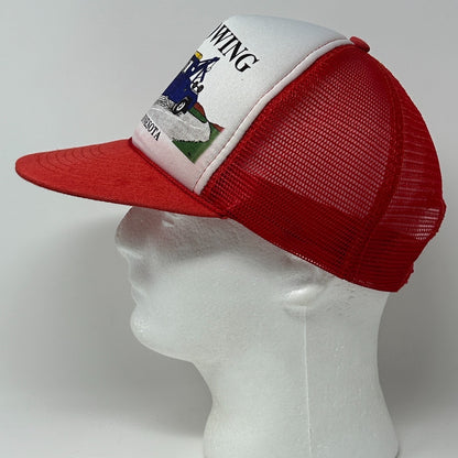 Vintage Best Towing Hastings Minnesota Trucker Hat Cap Red Tow Truck Snapback
