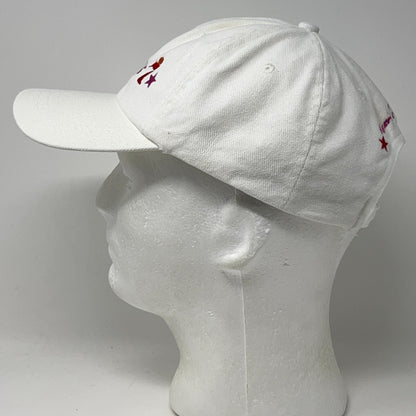 Vintage 90s Seagrams 7 Dad Hat Baseball Cap Americas Spirit Strapback White
