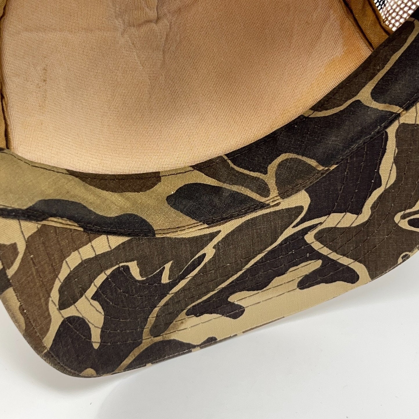 Vintage 80s Pacific Flyway Decoy Trucker Hat Baseball Cap Duck Hunting Beige