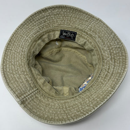 Vintage 90s Culvers Restaurant Bucket Hat Beige Fishermans Hat Pail Hat L-XL