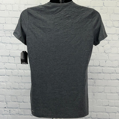 UFC Fight For Yours T Shirt MMA Reebok V Neck Short Sleeve Gray Womens L Large
