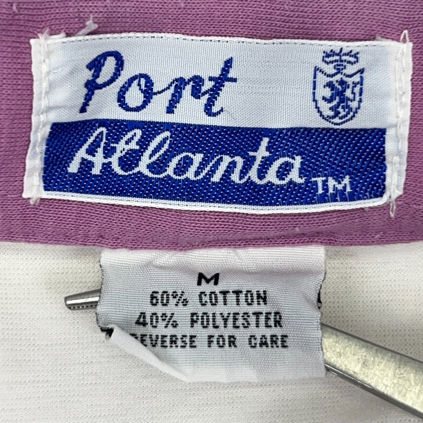 Vintage 80s Singapore Island Country Club Polo Shirt Golfing Golf White M Medium
