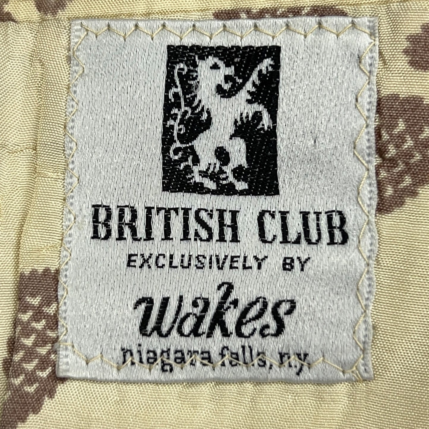 Vintage 70s Sport Coat Jacket Beige Wakes British Club Tennis Pockets Mens 36